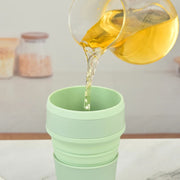 350/500ML Silicone Collapsible Cup with Cover, Travel Mug