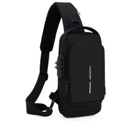 Men's Anti-Theft USB Sling Bag Crossbody Travel Chest Pack