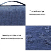 Waterproof Portable Toiletry Bag with Hanging Hook