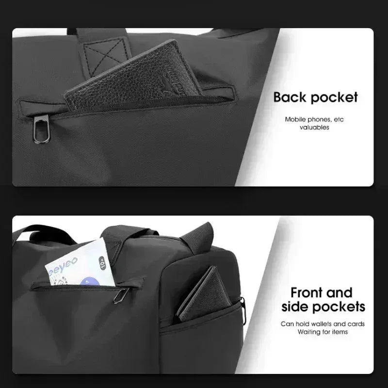 Large Oxford Travel Gym Bag Waterproof, Thick & Spacious
