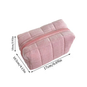 Portable Plush Makeup Bag – Travel Cosmetic & Toiletry Pouch