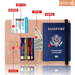 Load image into Gallery viewer, PU Travel Wallet - RFID Passport &amp; ID Holder - BonVoyage
