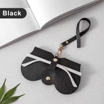 Load image into Gallery viewer, Litchi PU Leather Glasses Case – Cute Hanging Travel Bag
