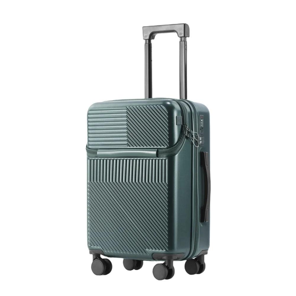 swivel wheel combination lock carry-on luggage, multi-purpose travel luggage - BonVoyage