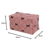 Load image into Gallery viewer, Kawaii Corduroy Makeup Bag Travel Toiletry Pouch Case

