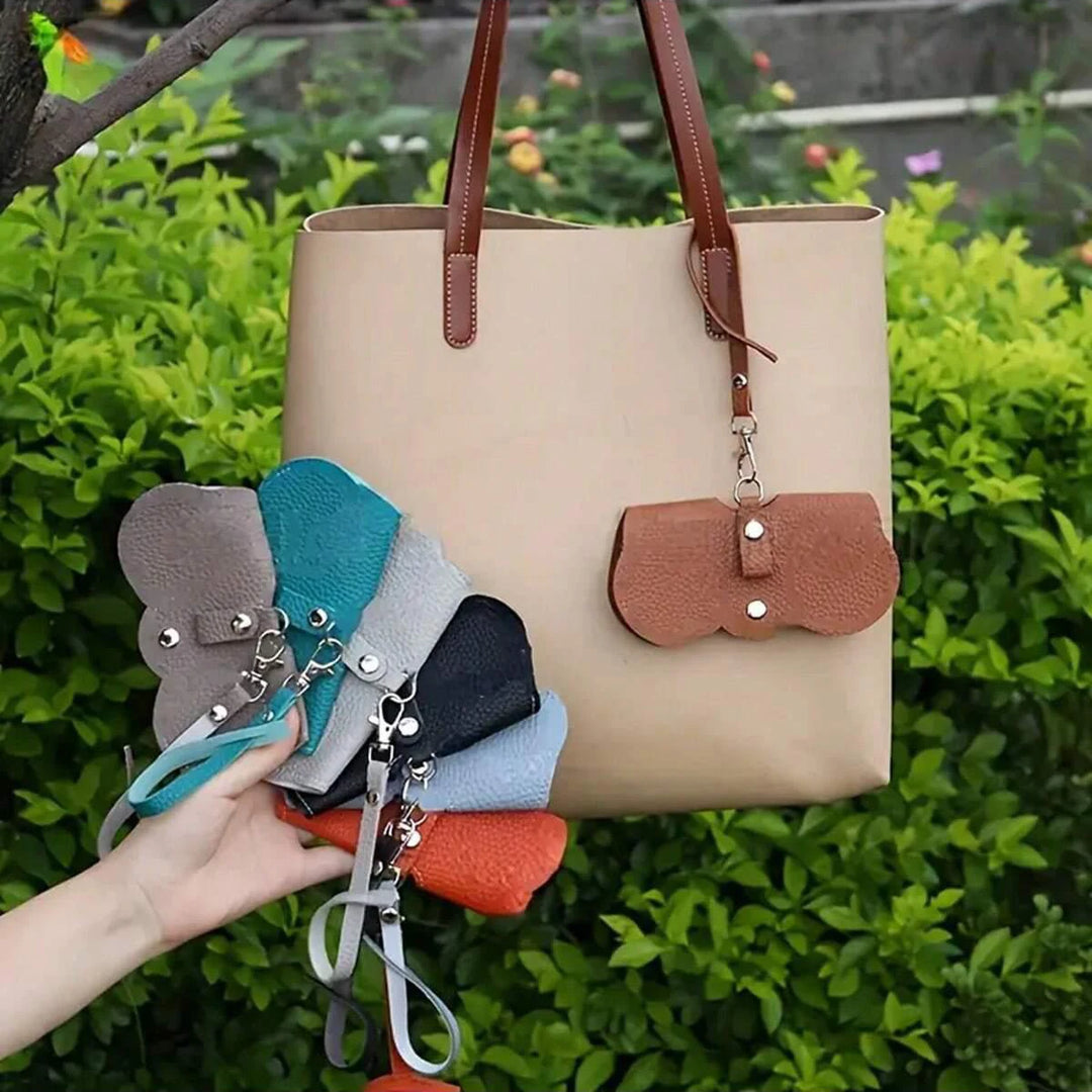 Litchi PU Leather Glasses Case – Cute Hanging Travel Bag
