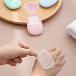 Load image into Gallery viewer, 50Pcs Portable Travel Soap Paper – Disposable Mini Hand Wash

