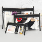 Load image into Gallery viewer, Clear Travel Makeup Bag for Women – Zipper Cosmetic Case
