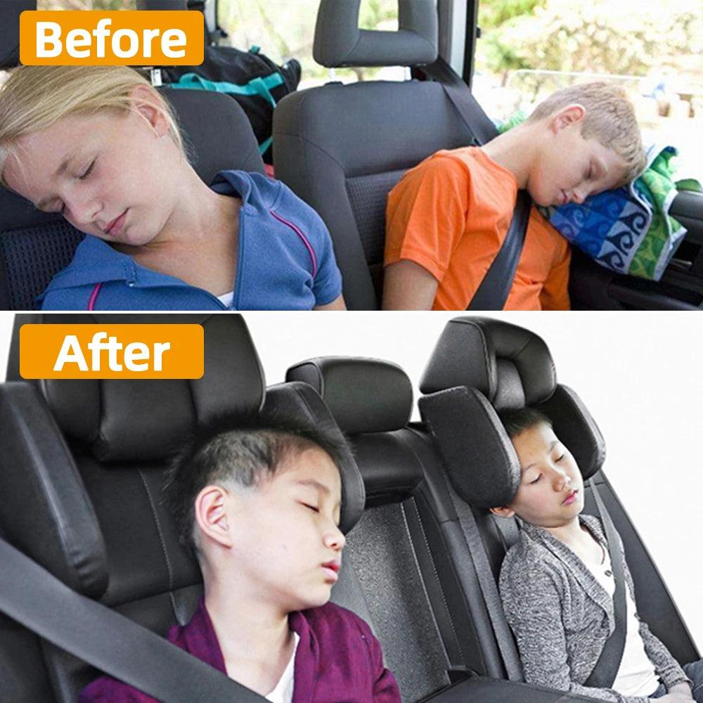 Adjustable Car Neck Headrest Pillow for Travel - BonVoyage