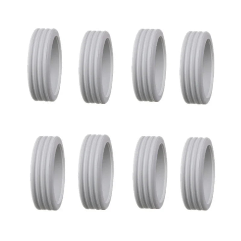 8Pcs Silicone Luggage Wheel Covers Suitcase Protector Set