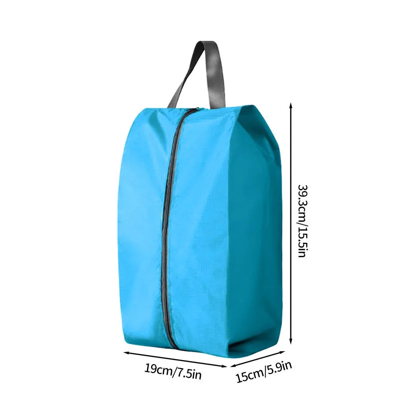 Portable Waterproof Shoe Storage Bags with Zipper Organizer