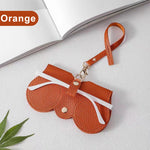 Load image into Gallery viewer, Litchi PU Leather Glasses Case – Cute Hanging Travel Bag
