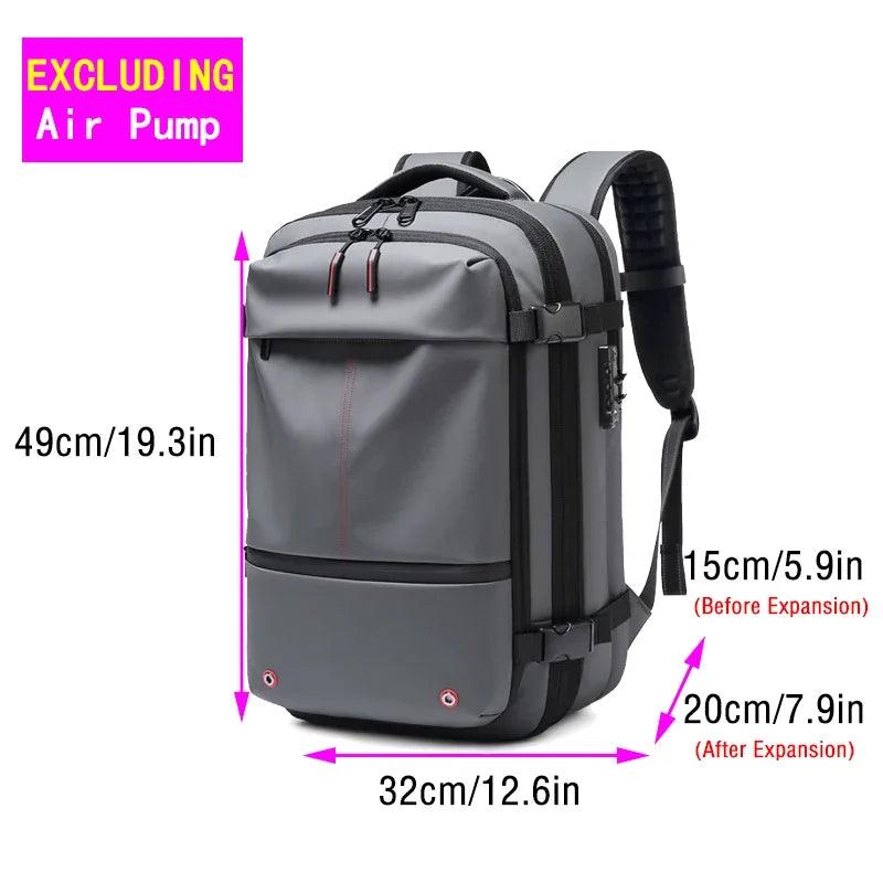 Travel Vacuum Compression Backpack for Men, Waterproof - BonVoyage