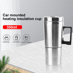 Load image into Gallery viewer, 12V/24V Travel Electric Heating Kettle, 300ml Stainless Steel
