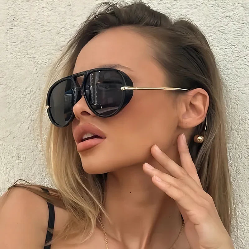 Luxury Oversized Sunglasses Vintage Unisex 2025 Punk Style