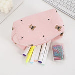 Load image into Gallery viewer, Kawaii Corduroy Makeup Bag Travel Toiletry Pouch Case
