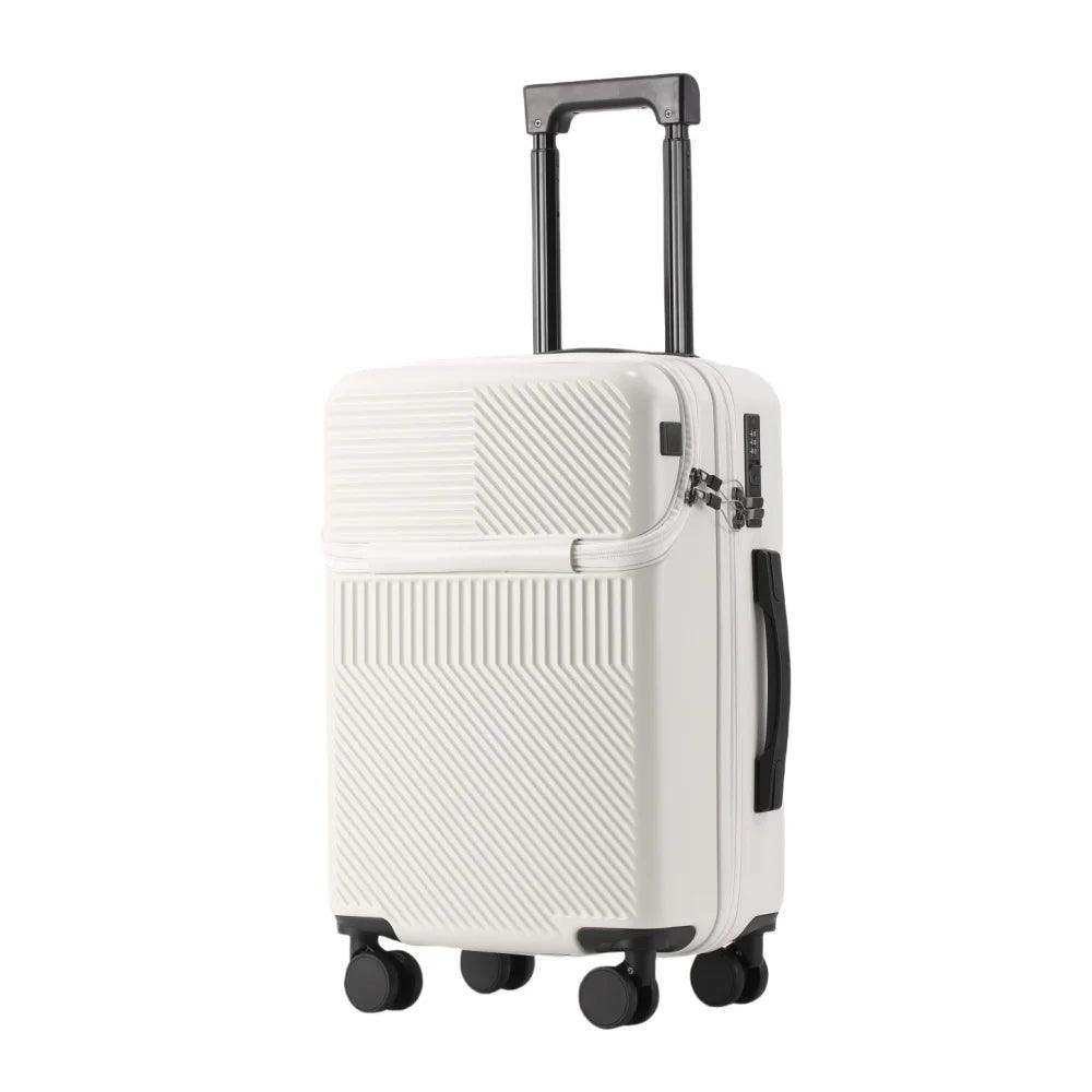 swivel wheel combination lock carry-on luggage, multi-purpose travel luggage - BonVoyage