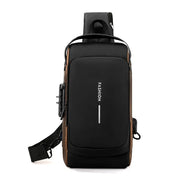 Men's Anti-Theft USB Sling Bag Crossbody Travel Chest Pack