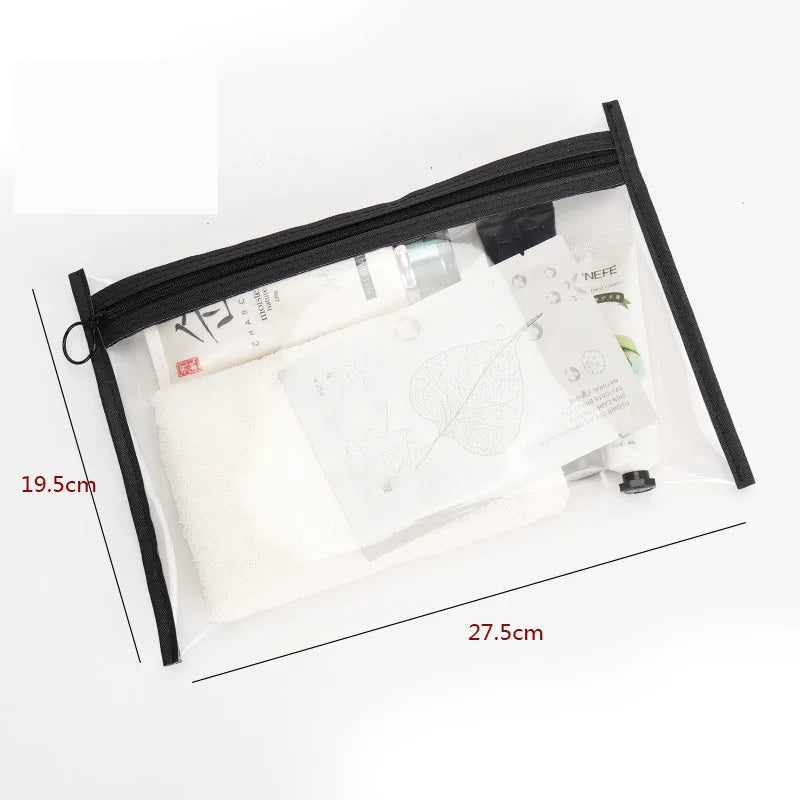 Clear Travel Makeup Bag for Women – Zipper Cosmetic Case