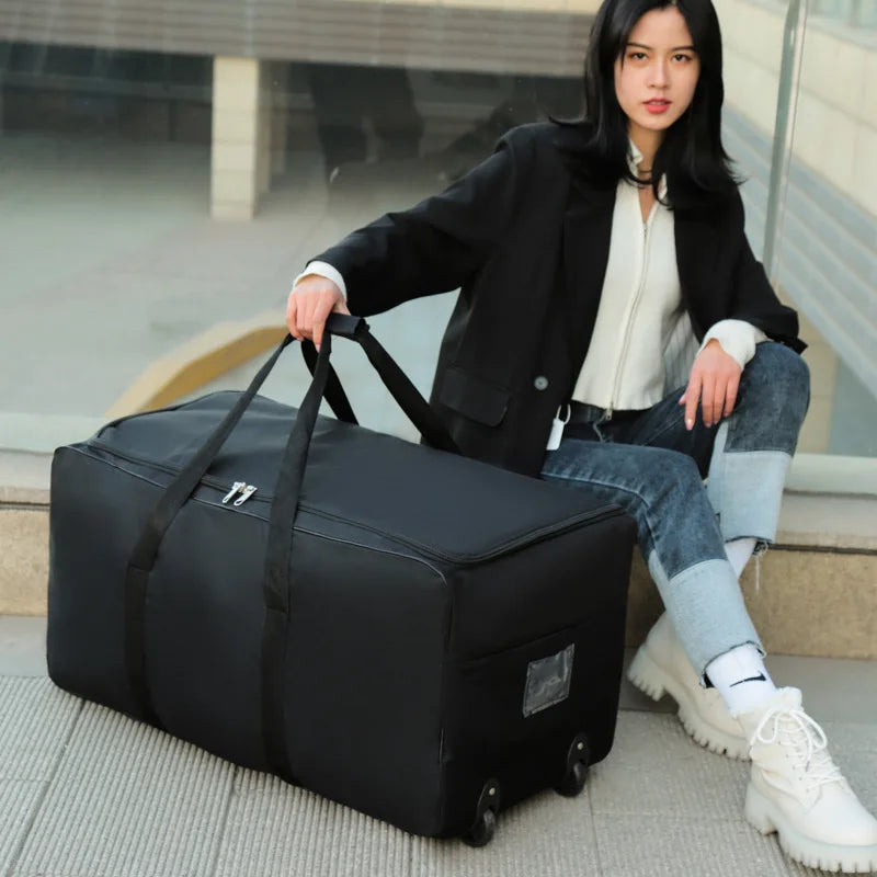 Foldable Wheeled Luggage Bag – Large Capacity Trolley