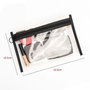 Clear Travel Makeup Bag for Women – Zipper Cosmetic Case