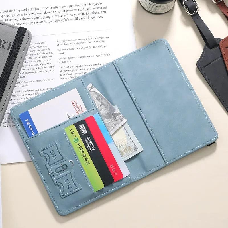 PU Travel Wallet - RFID Passport & ID Holder - BonVoyage