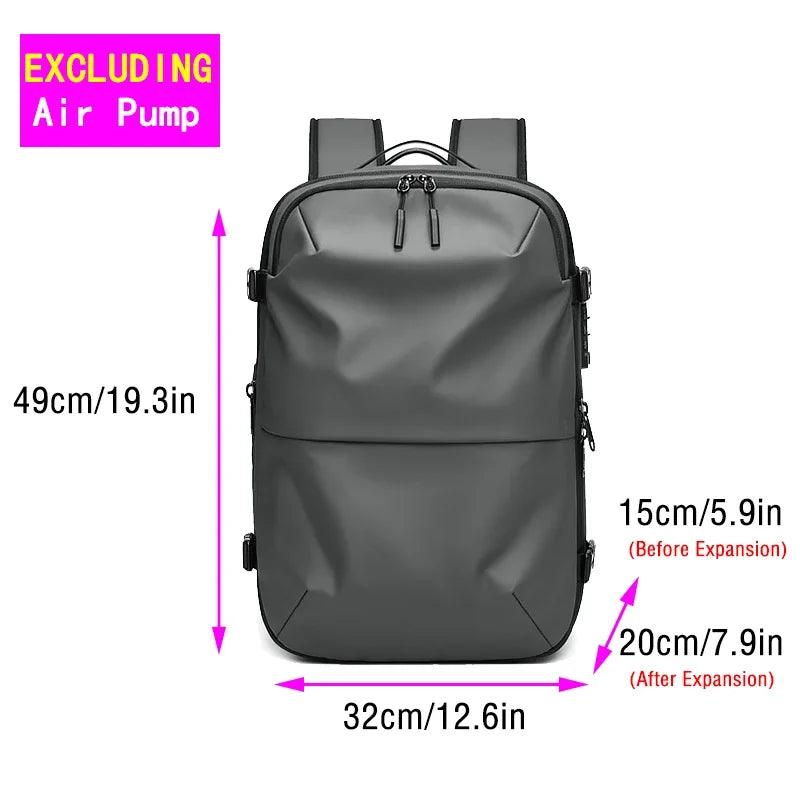 Vacuum Backpack with Electric Pump for Travel Bag for Men - BonVoyage