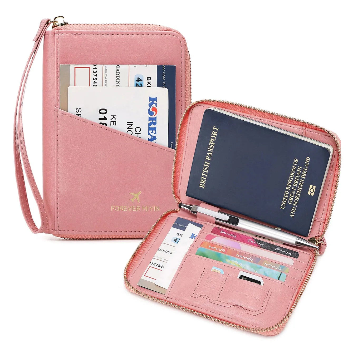 Retro RFID Passport Bag & Cover for Men & Women – Travel