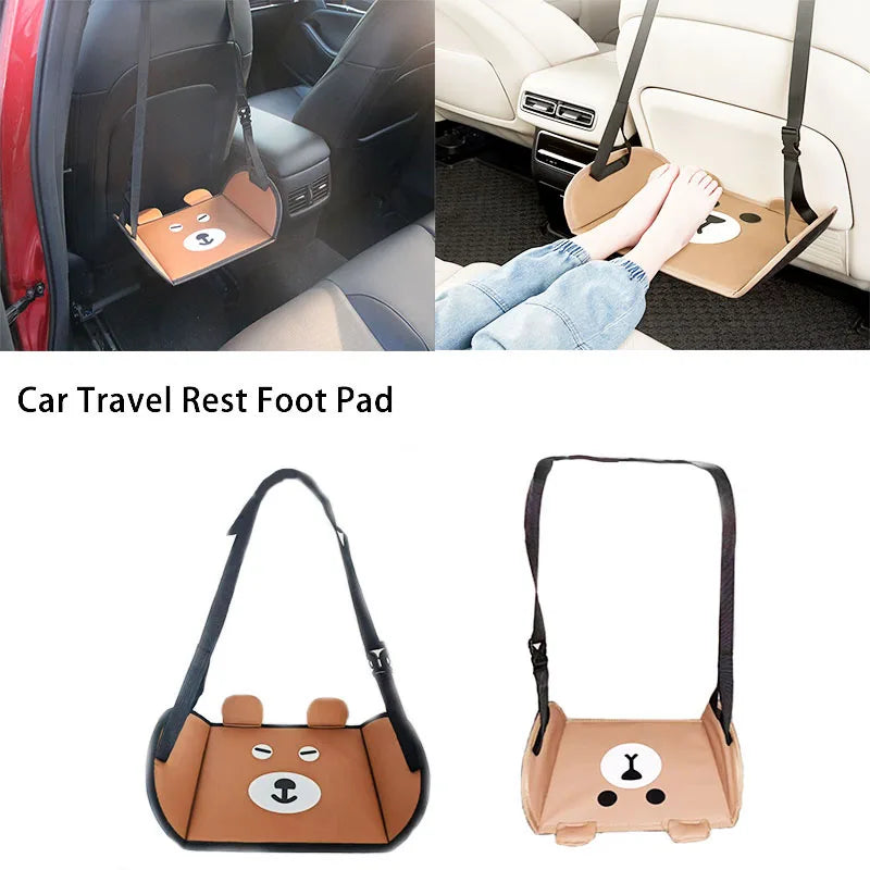 Adjustable Car Foot Hammock – Travel Rest for All Ages