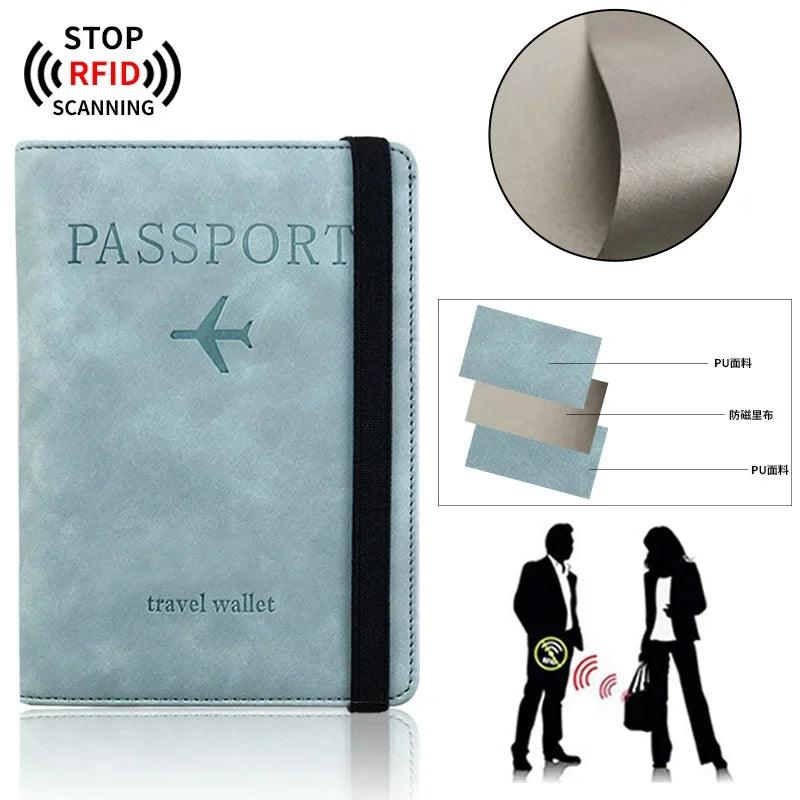 PU Travel Wallet - RFID Passport & ID Holder - BonVoyage