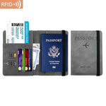 Load image into Gallery viewer, PU Travel Wallet - RFID Passport &amp; ID Holder - BonVoyage
