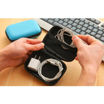 Load image into Gallery viewer, Portable Zipper Case for Earbuds, Cables – Travel Friendly
