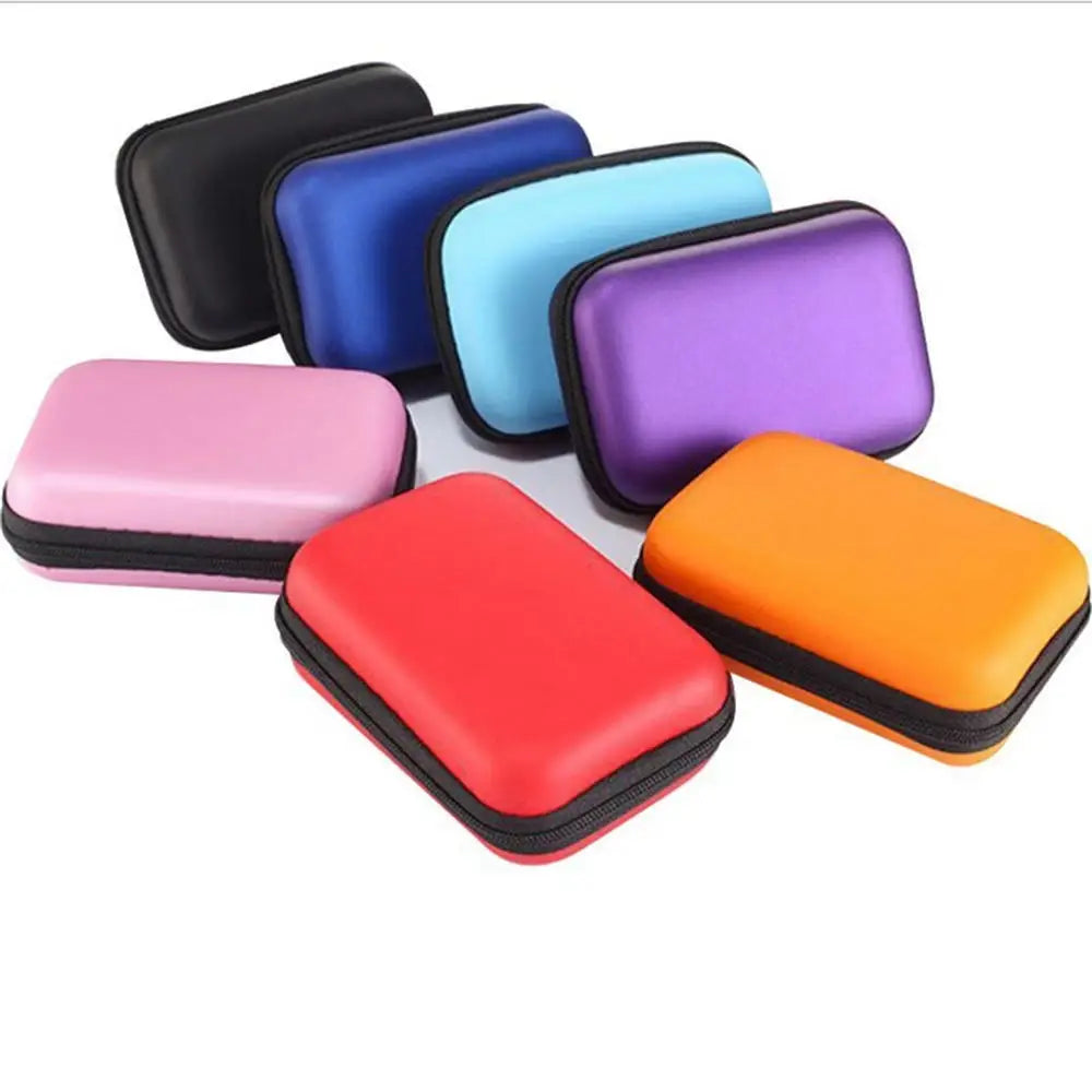 Portable Zipper Case for Earbuds, Cables – Travel Friendly