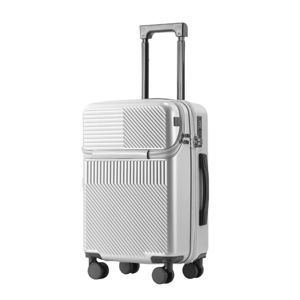 swivel wheel combination lock carry-on luggage, multi-purpose travel luggage - BonVoyage