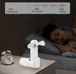 Load image into Gallery viewer, Mini USB Fan 2000mAh 3-Speed Foldable Pocket Power Bank
