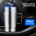 Load image into Gallery viewer, 12V/24V Travel Electric Heating Kettle, 300ml Stainless Steel
