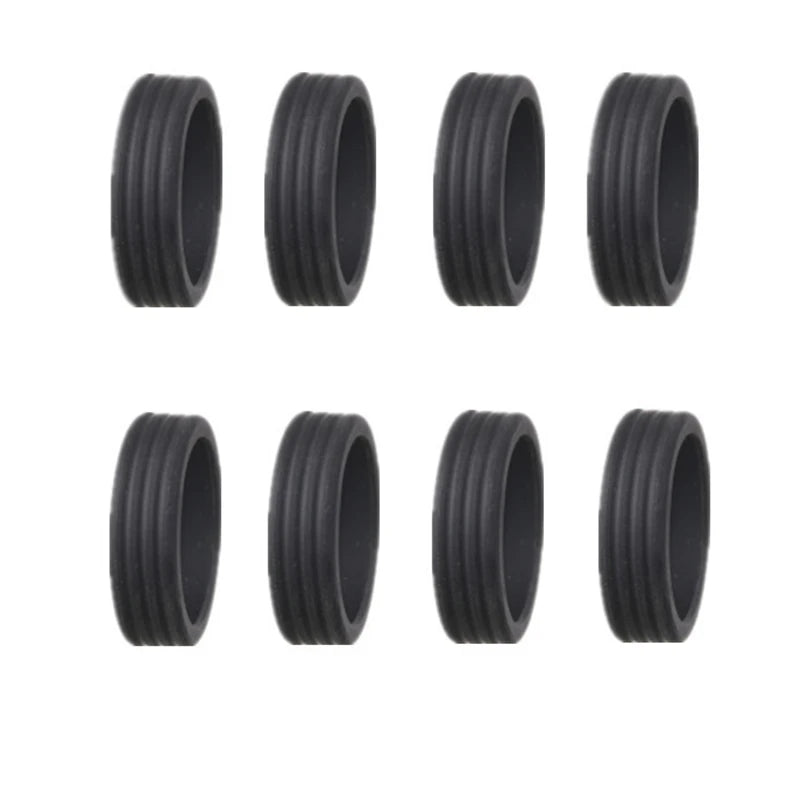8Pcs Silicone Luggage Wheel Covers Suitcase Protector Set