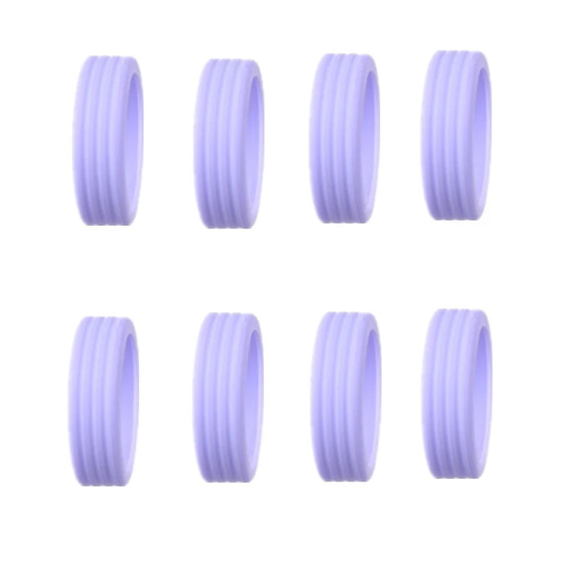 8Pcs Silicone Luggage Wheel Covers Suitcase Protector Set