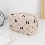 Load image into Gallery viewer, Kawaii Corduroy Makeup Bag Travel Toiletry Pouch Case
