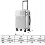 Load image into Gallery viewer, swivel wheel combination lock carry-on luggage, multi-purpose travel luggage - BonVoyage
