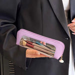Load image into Gallery viewer, Portable PU Cosmetic Bag – Travel Toiletry &amp; Brush Case
