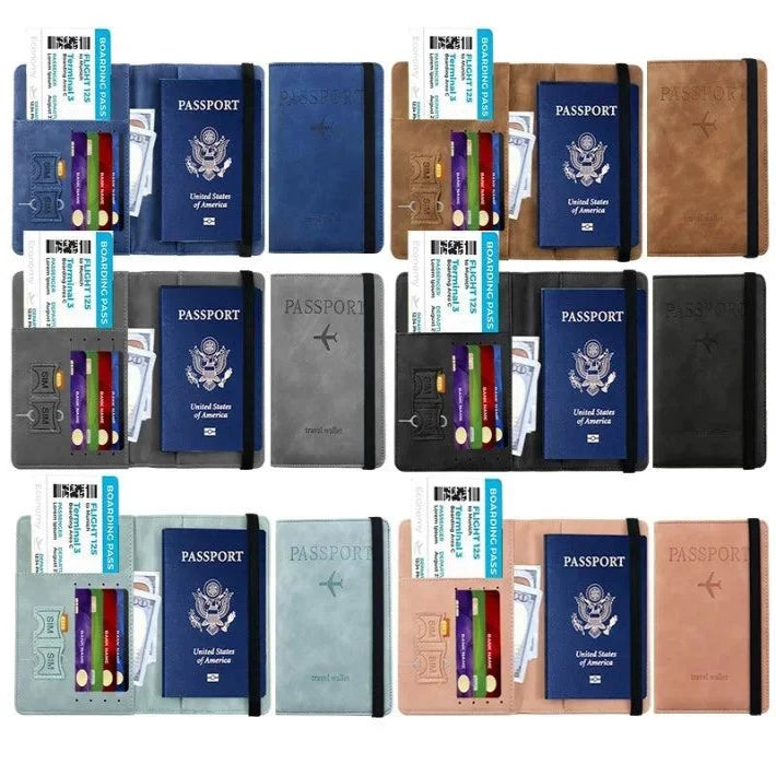 PU Travel Wallet - RFID Passport & ID Holder - BonVoyage