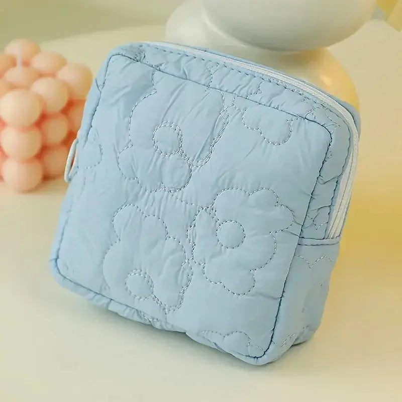 Embroidered Sanitary Napkin Pouch for Travel & Storage
