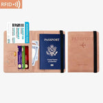 Load image into Gallery viewer, PU Travel Wallet - RFID Passport &amp; ID Holder - BonVoyage
