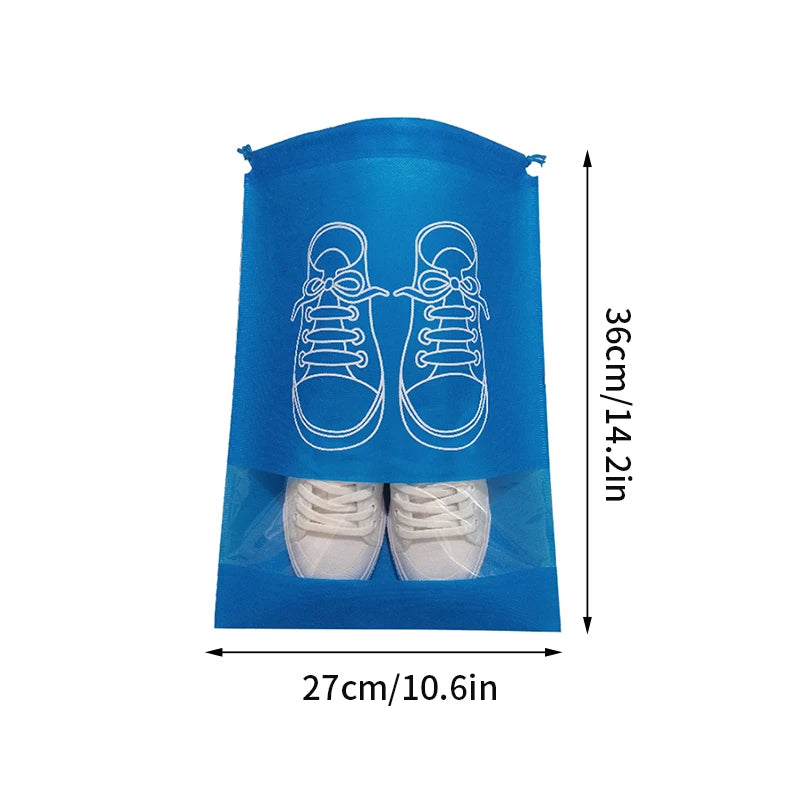 Portable Waterproof Shoe Storage Bags with Zipper Organizer