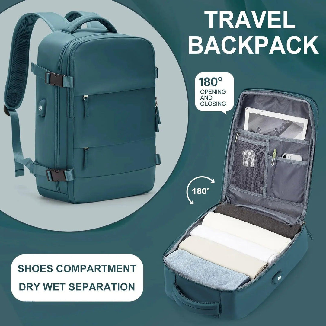 Versatile Travel Backpack for Women, Men, Teens & Outdoor Use - BonVoyage