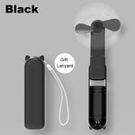 Load image into Gallery viewer, Mini USB Fan 2000mAh 3-Speed Foldable Pocket Power Bank
