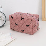 Load image into Gallery viewer, Kawaii Corduroy Makeup Bag Travel Toiletry Pouch Case
