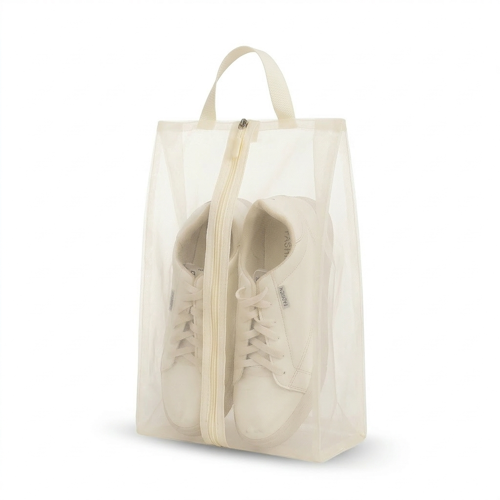Travel Shoe Storage Bag for Organized Packing – Breathable Mesh Design