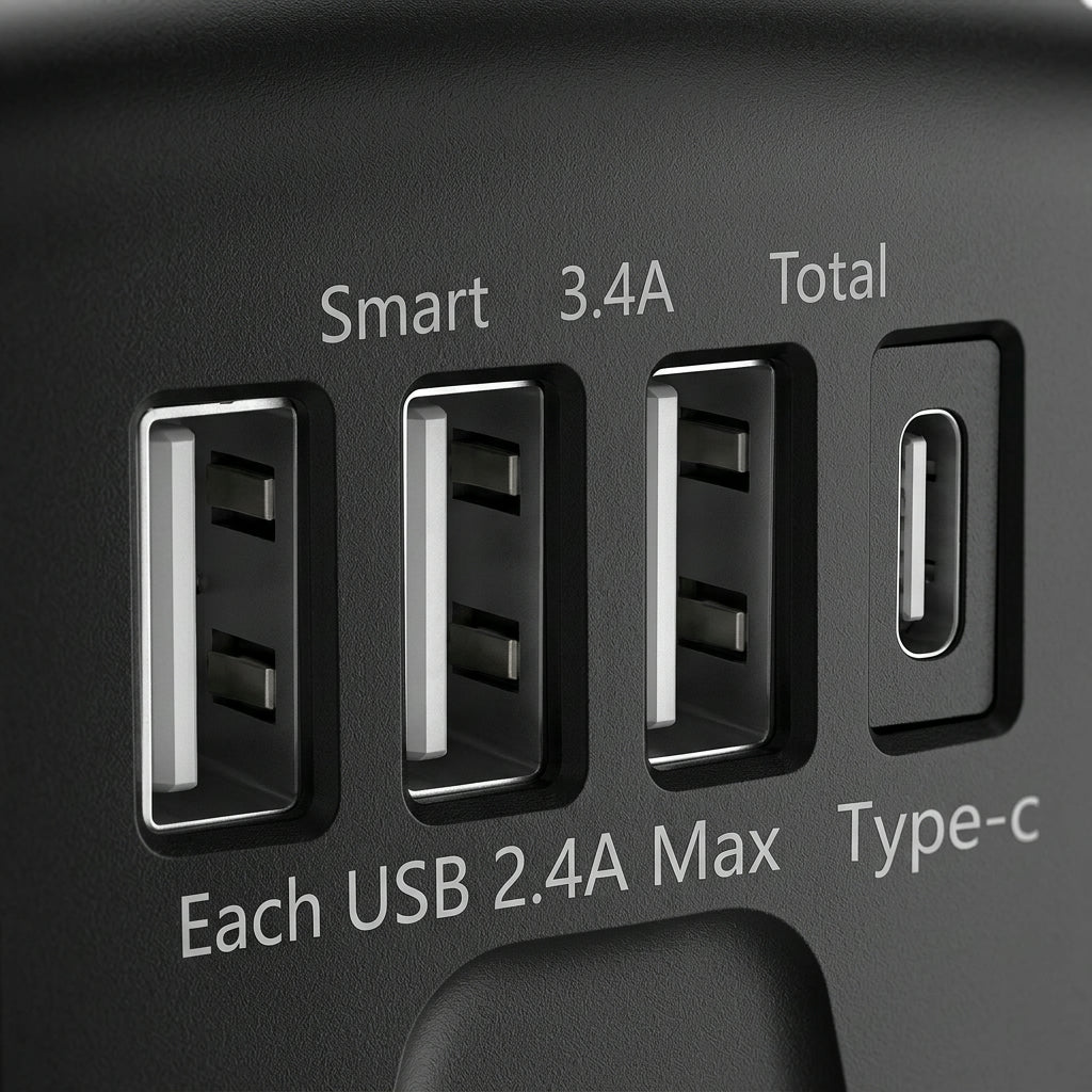 Universal Travel Charger – Worldwide AC Adapter with Dual USB